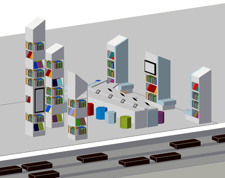 sfeerbeeld Amsterdam Airport Library